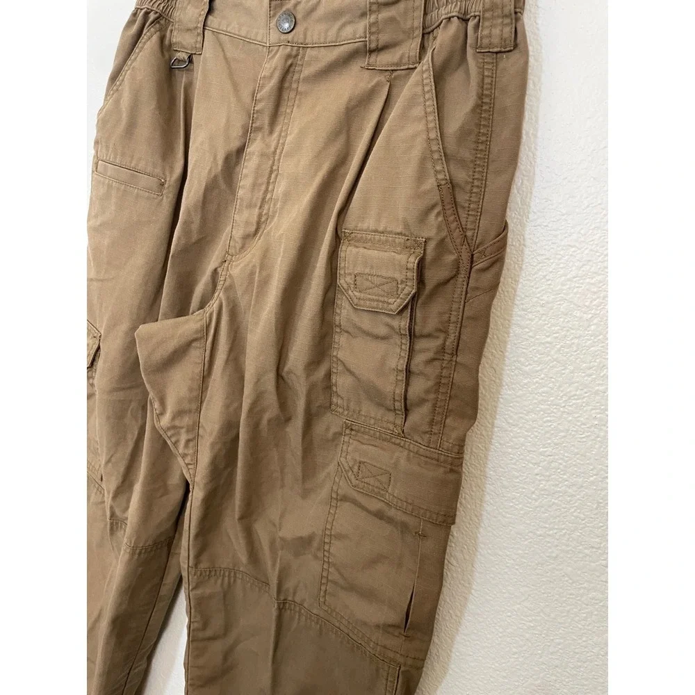 5.11 Tactical Series Cargo Pants Mens 32x34 Brown Ripstop Utility Excellent‎